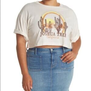 NWT! Abound JOSHUA TREE Graphic Crop T-Shirt Size 4X